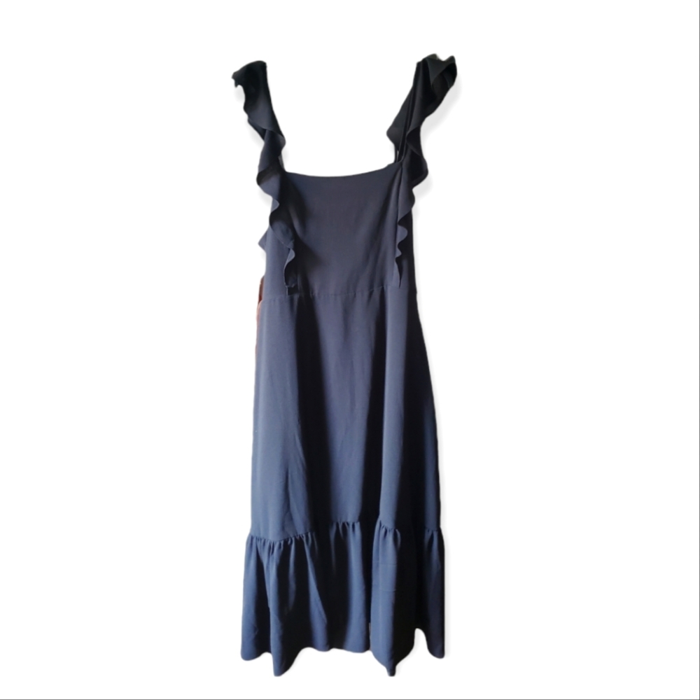 BCBG Paris Women's Ruffle Strap Midi Dress